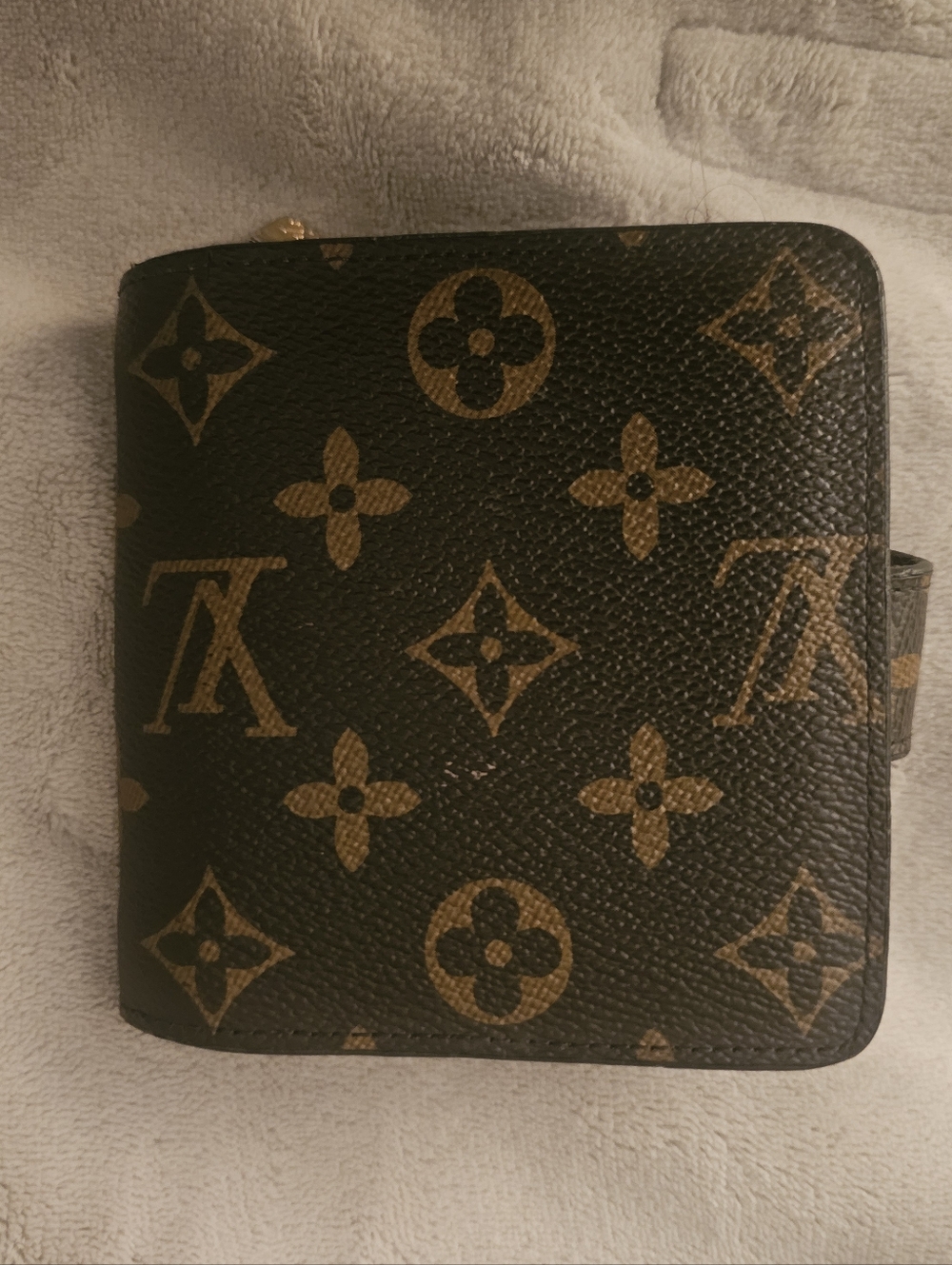 Louis Vuitton Monogram Canvas Compact Wallet in Brown and Gold - Picture 2 of 10